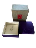 Mimi - Kruishanger - 18 karaat Witgoud Parel - MiMi kruis, Sieraden, Tassen en Uiterlijk, Antieke sieraden