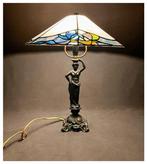 Tafellamp - Tiffany-stijl - achthoekige koepel - Gekleurd, Antiek en Kunst