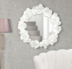 WANDSPIEGEL WIT BLOEM CM 82X2,6X85,5, Huis en Inrichting, Woonaccessoires | Spiegels, Ophalen of Verzenden, Nieuw