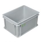 Stapelbak kunststof 400x300x220 mm 20 liter grijs, Ophalen of Verzenden