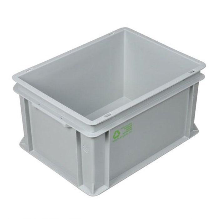 Stapelbak kunststof 400x300x220 mm 20 liter grijs, Zakelijke goederen, Kantoor en Winkelinrichting | Magazijn, Stelling en Opslag