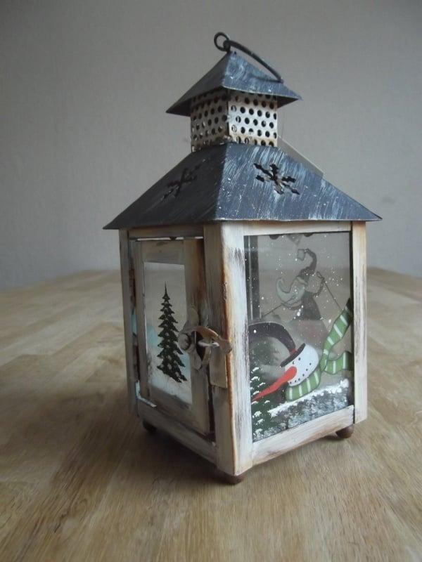 Lantaarn Kerst klein (Waxinelicht houders en lantaarns), Diversen, Kerst, Nieuw, Ophalen of Verzenden