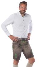 Lederhose Gaudi Kort Bruin/Groen Luxe, Kleding | Heren, Carnavalskleding en Feestkleding, Nieuw, Ophalen of Verzenden