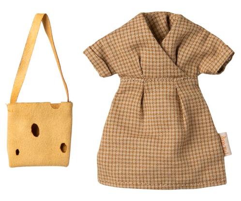 Maileg - kledingset moedermuis jurk met tas, Kinderen en Baby's, Speelgoed | Overig