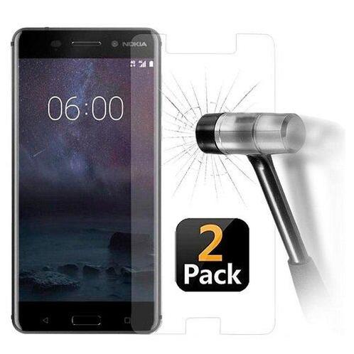 Nokia 6 2018 Screenprotector Beschermglas 2x, Telecommunicatie, Mobiele telefoons | Hoesjes en Frontjes | Nokia, Nieuw, Verzenden