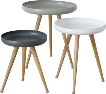 Tweedekans | Boltze Masdour Bijzettafel Set van 3 | Ø39-53 beschikbaar voor biedingen