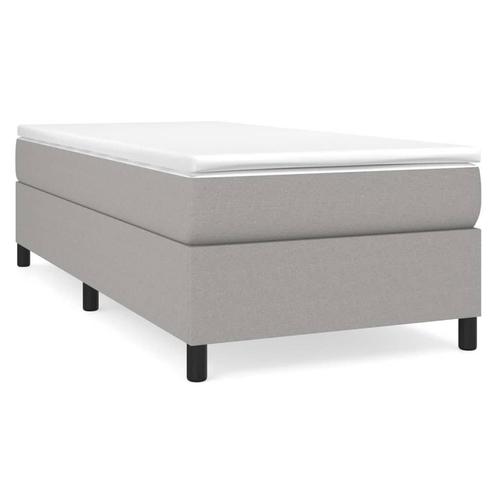 Lichtgrijs Bedframe 80x200 - Tweedekansje! Ruim 46%!, Huis en Inrichting, Slaapkamer | Bedden, 80 cm, 200 cm, Grijs, Nieuw, Stof