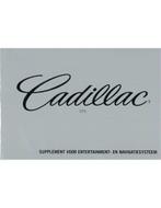 2003 CADILLAC CTS, SUPPLEMENT VOOR ENTERTAINMENT- EN, Auto diversen, Handleidingen en Instructieboekjes