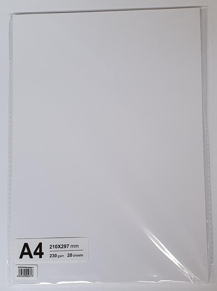 Aigostar A4 fotopapier glanzend 230 gram 20 vel, Computers en Software, Printerbenodigdheden, Nieuw, Verzenden