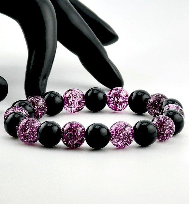 Onyx - Black ONYX met gebarsten QUARTZ – Chique dual-energie, Antiek en Kunst, Curiosa en Brocante