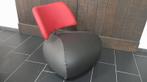 Leolux Pallone fauteuil rood/zwart REFURBISHED