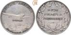 Zilver medaille Ozeanflug der Bremen 1928 Luftfahrt:, Postzegels en Munten, Penningen en Medailles, Verzenden