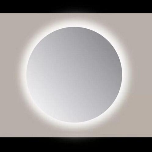 Spiegel Sanicare Q-Mirrors 80x80 cm Rond Met Rondom LED Cold, Doe-het-zelf en Verbouw, Sanitair, Ophalen of Verzenden