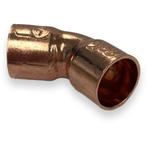Riko Bocht Roodkoper 22 x 22 mm 45 graden, Ophalen of Verzenden, Nieuw