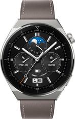 Huawei Watch GT 3 Pro Gray Leather Strap slimme horloges, Sieraden, Tassen en Uiterlijk, Smartwatches, Verzenden, Nieuw
