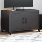 vidaXL Tv-meubel 68x39x43,5 cm staal zwart, Huis en Inrichting, Kasten | Televisiemeubels, Verzenden, Nieuw, Metaal