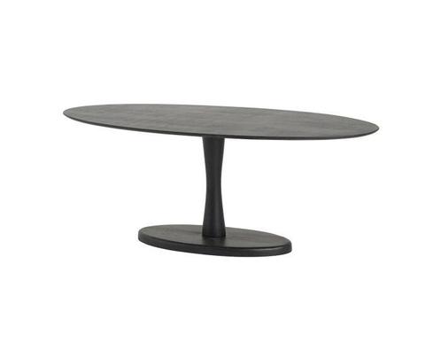 Eettafel Flare ovaal 200 cm - Zwart | Nijwie, Huis en Inrichting, Tafels | Eettafels, Nieuw, Ophalen of Verzenden