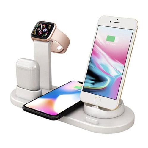 4 in 1 Oplaadstation voor Apple iPhone / iWatch / AirPods -, Telecommunicatie, Mobiele telefoons | Telefoon-opladers, Nieuw, Verzenden
