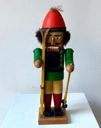 Kerstbeeldje Steinbach Volkskunst - skiër - Hout -, Antiek en Kunst