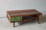 Salontafel / bijzettafel scrapwood oude vissersbootjes Bali