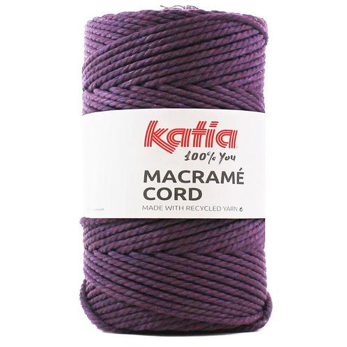 Katia Macramé Cord - 109 aubergine - Katoen Garen, Hobby en Vrije tijd, Breien en Haken, Ophalen of Verzenden