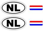 NL, Nederland auto sticker set., Auto diversen, Autostickers, Ophalen of Verzenden