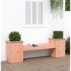 vidaXL Bankje met plantenbakken 184,5x39,5x56,5 cm, Tuin en Terras, Verzenden, Nieuw