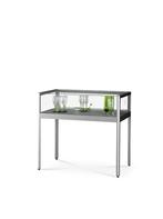 Basic vitrinekast -Tafelvitrine TAV 1000-Zilver, Nieuw in verpakking