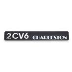 Typeplaat 2CV6 Charleston, 241x34mm, Auto-onderdelen, Ophalen of Verzenden, Nieuw, Citroën