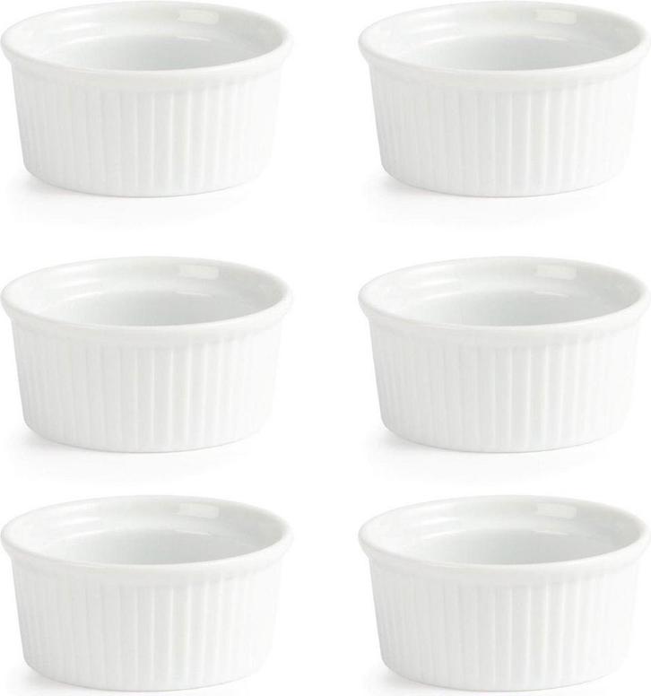 2dekans | BIA Olympia 6x Crème Brûlée Schaaltje / Ramekin -, Witgoed en Apparatuur, Vriezers en Diepvrieskisten, Zo goed als nieuw