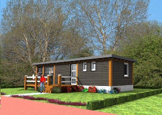 Eco Chalet Bj 2025 Model All-electric op jaarplaats, Caravans en Kamperen, Stacaravans, tot en met 4