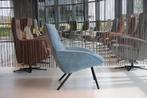 Design fauteuil Gigi in stof licht blauw  van Ojee Design, Huis en Inrichting, Nieuw, 75 tot 100 cm, Minder dan 75 cm, Stof