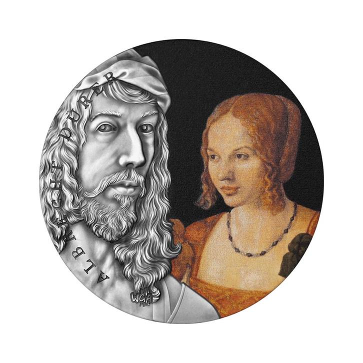 Zilveren munt Albrecht Dürer 2021 2 troy ounce, Postzegels en Munten, Edelmetalen en Baren, Verzenden