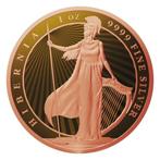 Niue. 2 Dollars 2023 1oz Niue Hibernia Rose Gold & 24k Gold