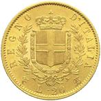 Italië. 1863 20 Lire Italian Vittorio Emanuele II Gold Coin