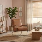 Leren fauteuil Hope, Huis en Inrichting, Fauteuils, Nieuw, Ophalen of Verzenden, Eigentijds, Industrieel, Modern, Scandinavisch