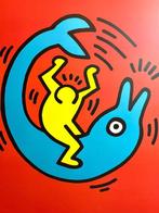 Keith Haring (after) - Dolphin Button (1989) - Jaren 1990, Antiek en Kunst