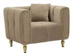 FAUTEUIL ALMA GRIJS MET KUSSEN CM 97X81X71, Huis en Inrichting, Fauteuils, Ophalen of Verzenden, Nieuw