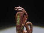 Oud-Egyptisch Brons Ureus. Late Periode, 664 - 332 v.Chr., Verzamelen