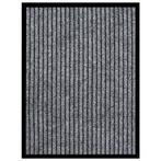 vidaXL Deurmat 40x60 cm gestreept grijs, Verzenden, Nieuw