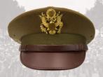 Replica US Officer Visor Cap ww2, Verzamelen, Militaria | Tweede Wereldoorlog, Ophalen of Verzenden, Amerika