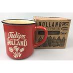 Campmug - Mok Holland Tulpen Rood - keramiek incl. kadoverpa, Ophalen of Verzenden, Nieuw