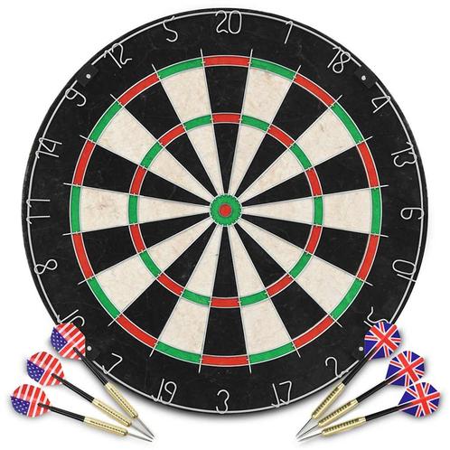 vidaXL Dartbord professioneel met 6 darts sisal, Sport en Fitness, Darts, Nieuw, Verzenden