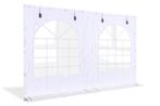Partytent zijwand PVC met ramen en ritsen | 4 meter | 220cm, Doe-het-zelf en Verbouw, Zeil en Folie, Nieuw, Zeil, Verzenden
