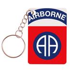 Sleutelhanger 6x4cm - Logo US Army 82nd Airborne Division -, Nieuw, Ophalen of Verzenden