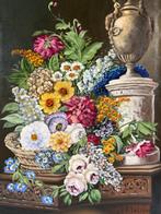 Attilio Vitaliano (XX-XXI) - Vaso di Fiori, Antiek en Kunst, Kunst | Schilderijen | Klassiek