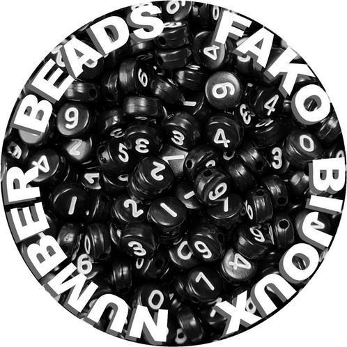 Fako Bijoux® - Cijferkralen  - Number Beads - Acryl Kralen -, Hobby en Vrije tijd, Kralen en Sieraden maken, Verzenden