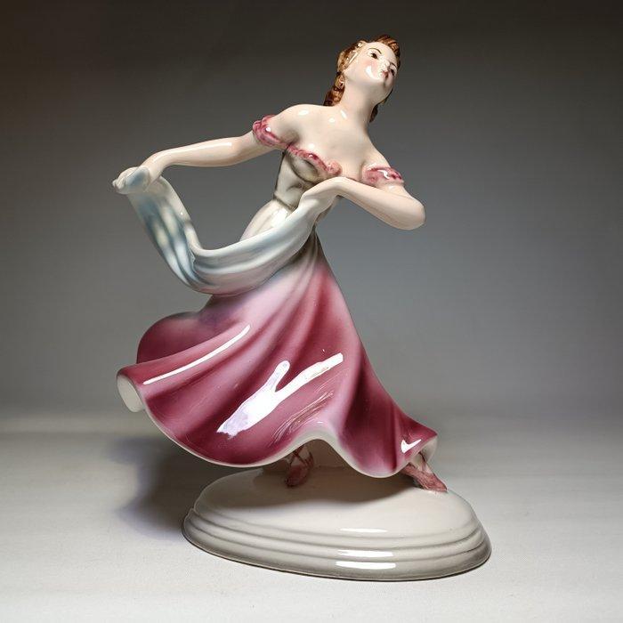 Keramos Wien - Stephan Dacon - sculptuur, Art Deco Dancer, Antiek en Kunst, Antiek | Glas en Kristal