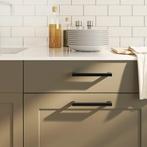 vidaXL Handvatten 20 st 160 mm roestvrij staal zwart, Doe-het-zelf en Verbouw, Hang- en Sluitwerk, Verzenden, Nieuw