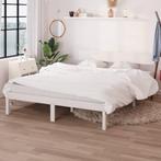 vidaXL Bedframe massief grenenhout wit 120x200 cm, Huis en Inrichting, Slaapkamer | Bedden, Verzenden, Wit, Nieuw, Twijfelaar